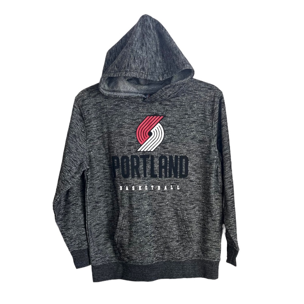 NEW NBA Portland Blazer Big Boy’s Hoodie size L Gray